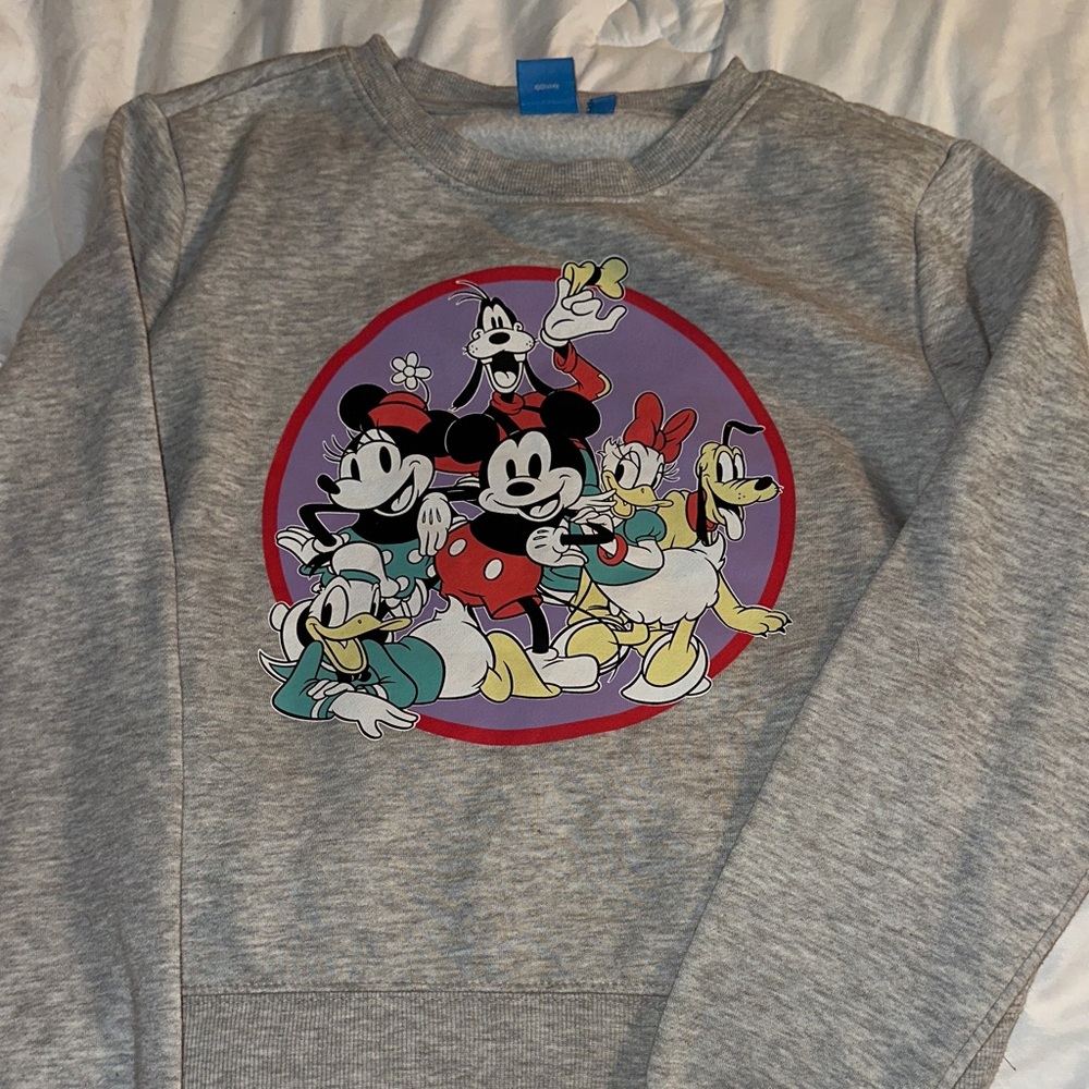 Disney Gray Sweatshirt with Blue Tag